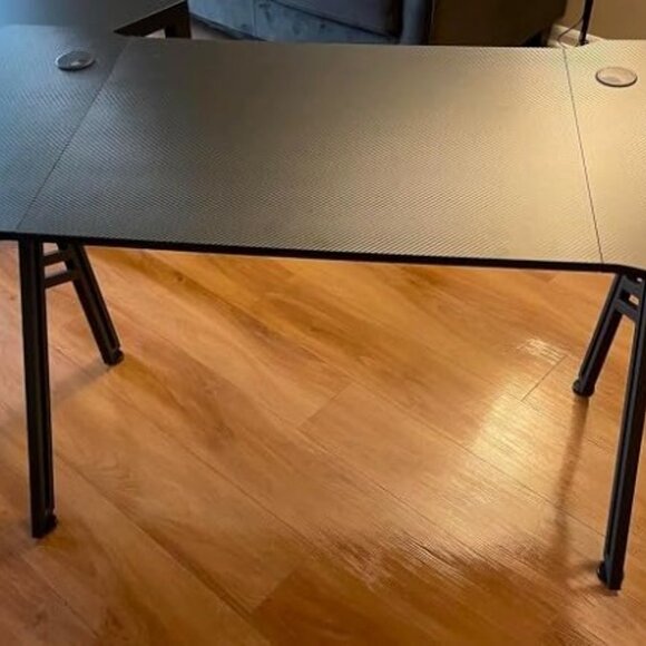 New 47 Inch Gaming Computer Desk - Ergonomic Carbon Fiber PC Table, Large Desk - Picture 9 of 10